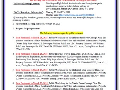 March 11, 2025 Planning Commission&nbsp;Meeting